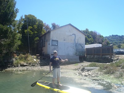 paddleboarding
